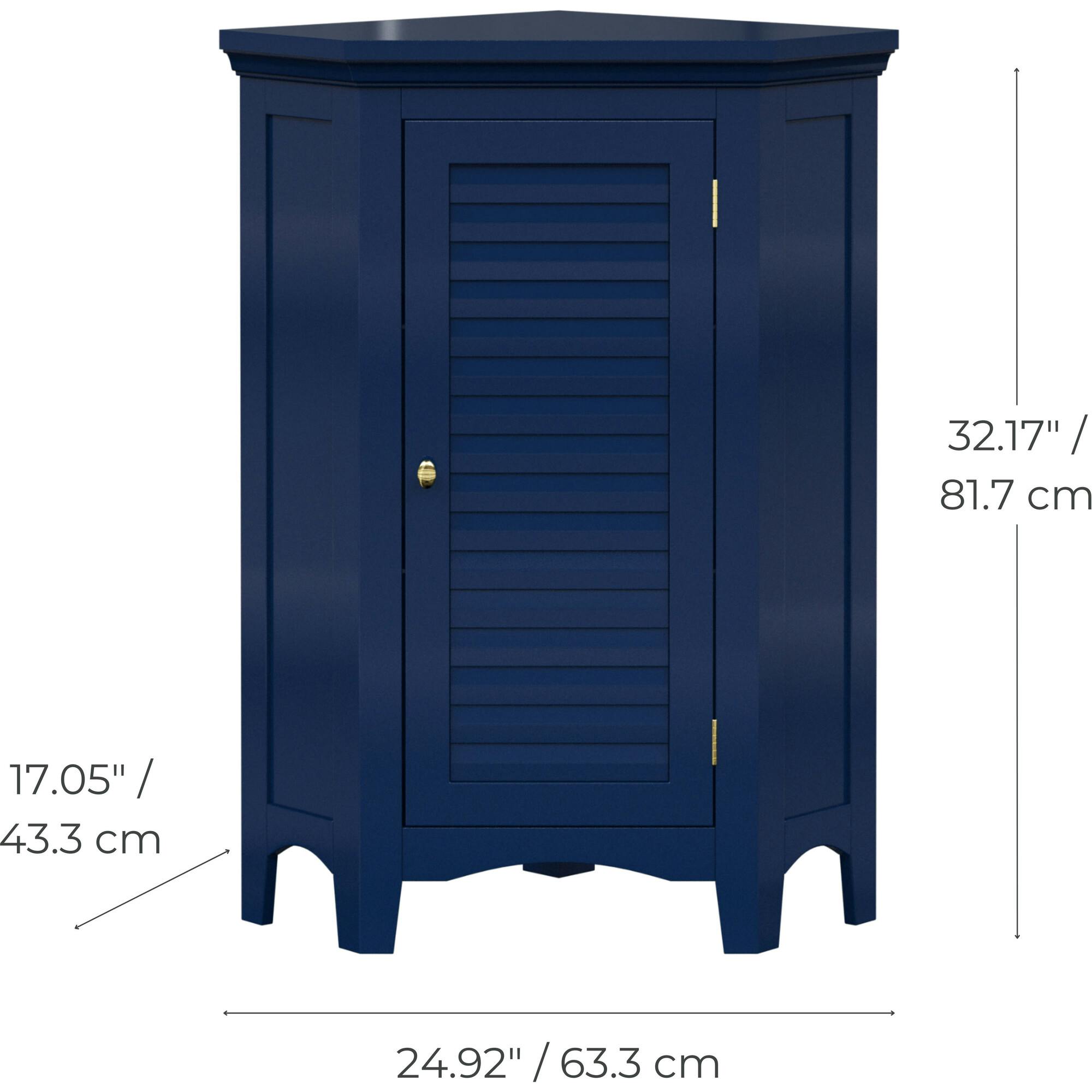 Teamson Home Glancy Corner Floor Cabinet