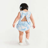 Edda Bamboo Challis Scallop Top Bow Bummie Set