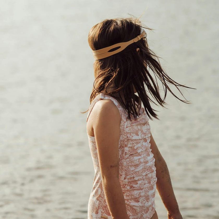 Vintage Girls 1 Piece Swimsuit | UPF + Recycled - Pegasus
