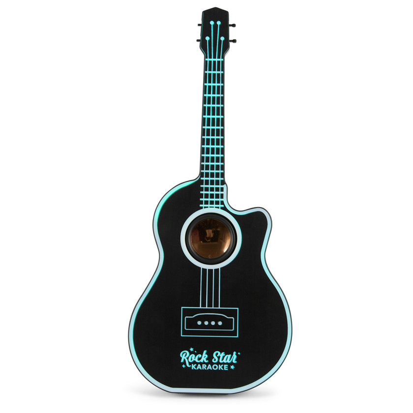 Rock Star Karaoke -Guitar Speaker & Microphone Combo - Black