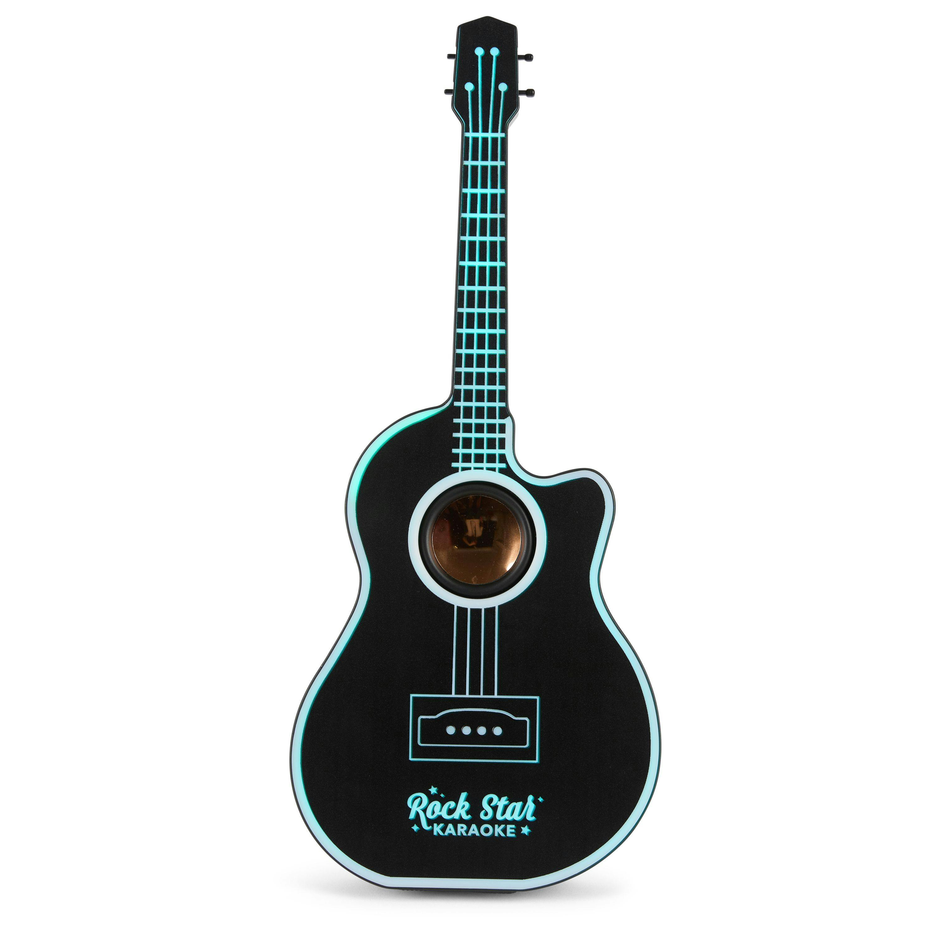 Rock Star Karaoke -Guitar Speaker & Microphone Combo - Black