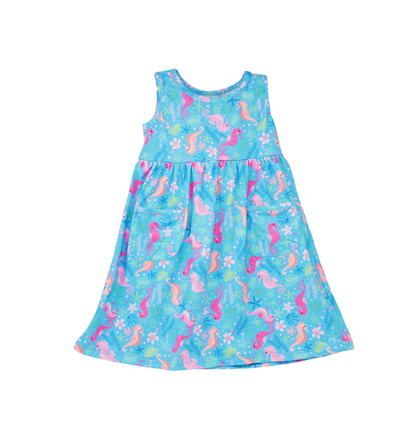 UPF 50+ Dahlia Sleeveless Dress w/ Pockets