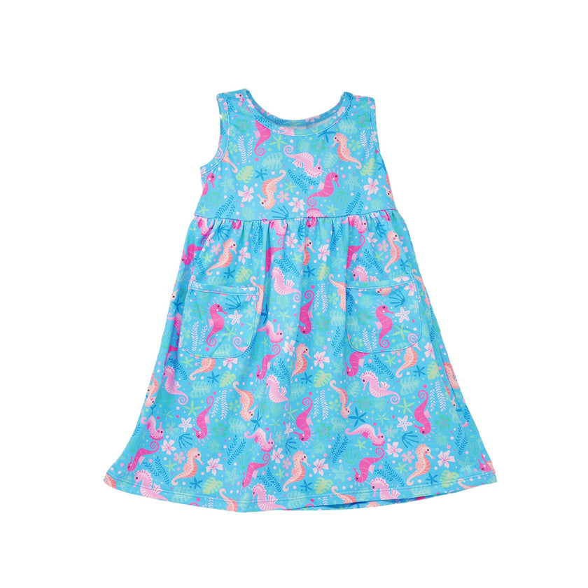 UPF 50+ Dahlia Sleeveless Dress w/ Pockets