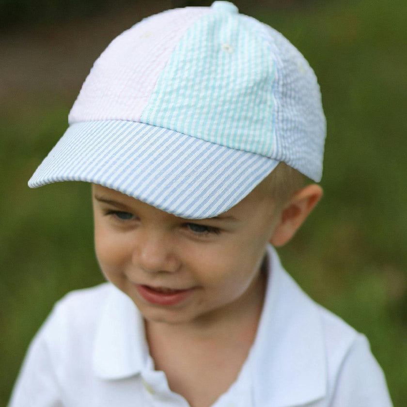 Customizable Seersucker Baseball Hat