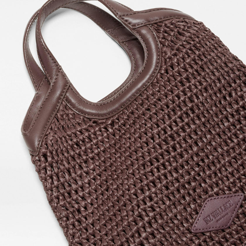Brown Crochet Mini Crochet Georgica Tote