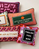 Pumpkin To Talk About Needlepoint Pillow