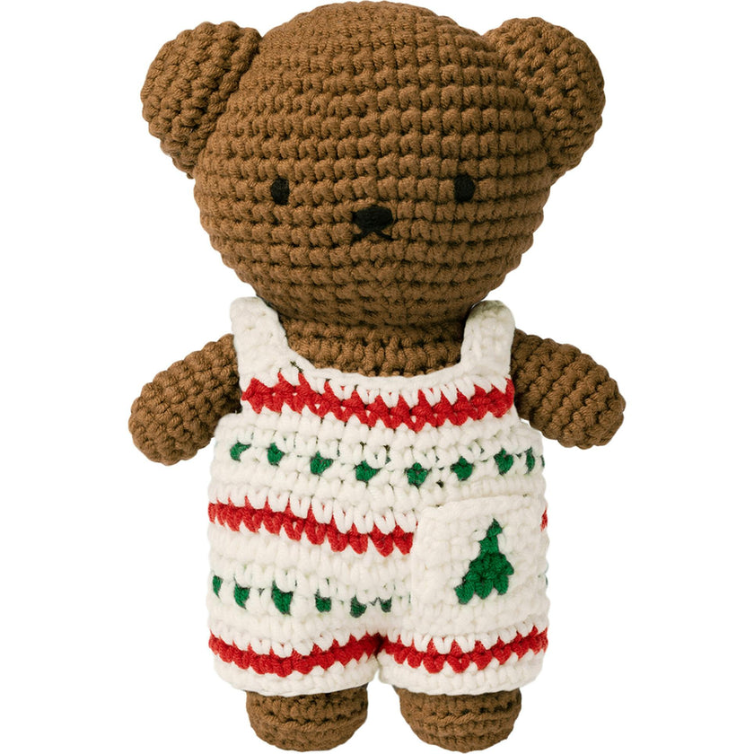 Boris in Christmas Crochet Outfit