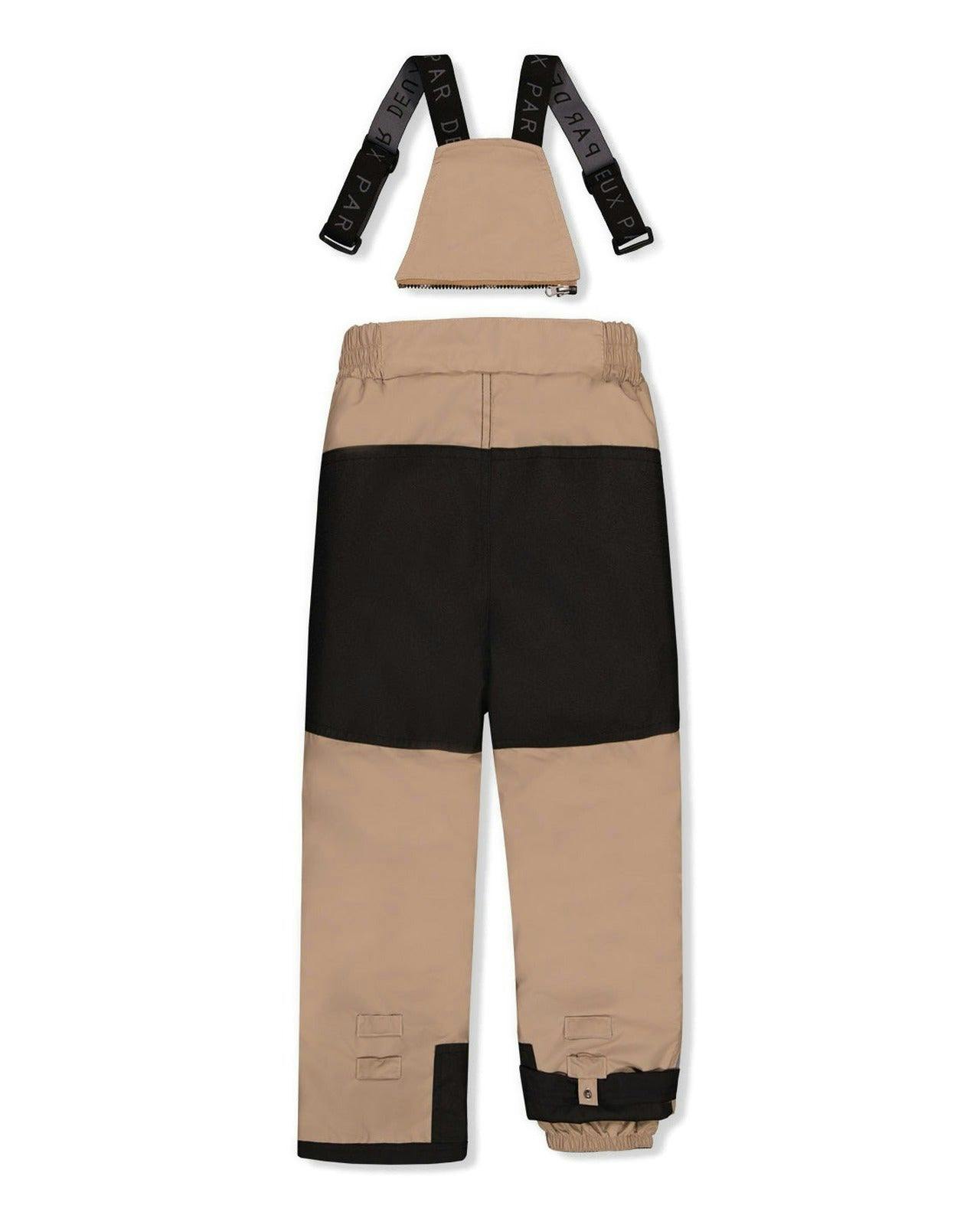 Two Piece Play Snowsuit Black And Beige