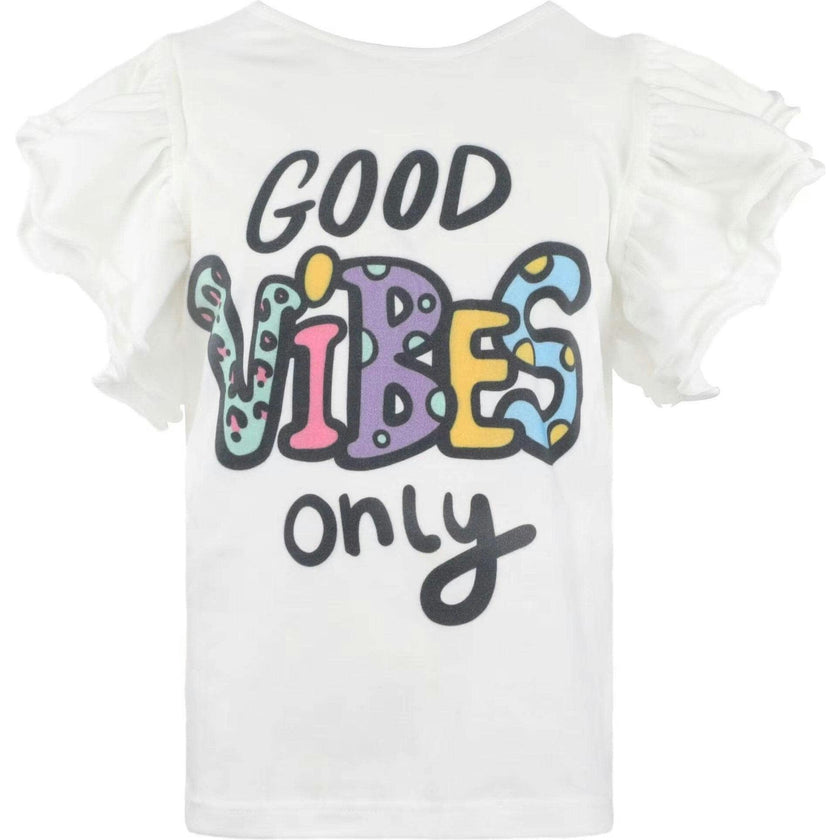 Good Vibes Only Ruffle T-Shirt