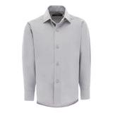 Gray Structured Button-Up Shirt