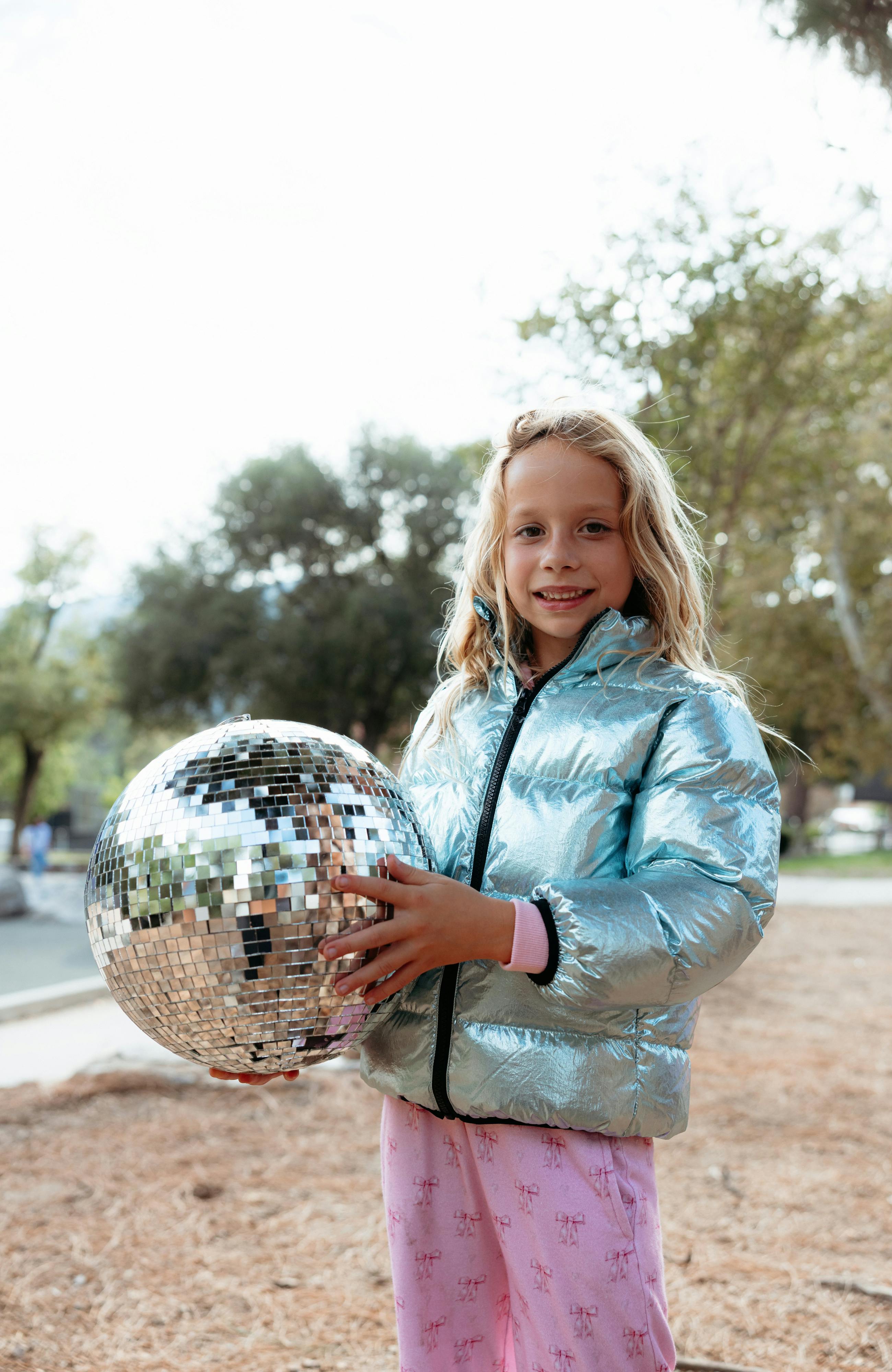 Fallon Metallic Puffer Jacket, Blue