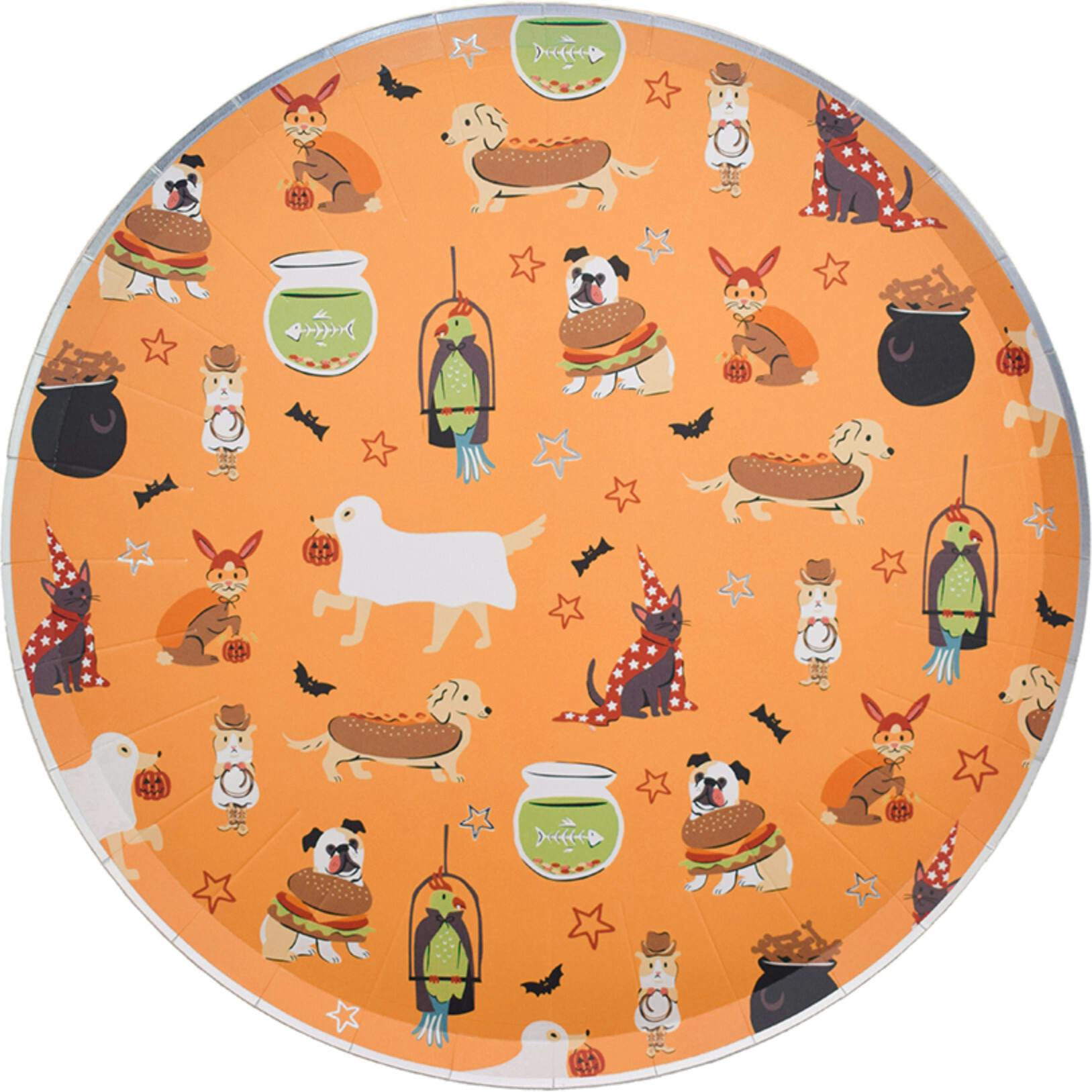 Trick or Treat Street Pets in Costume Large Plates