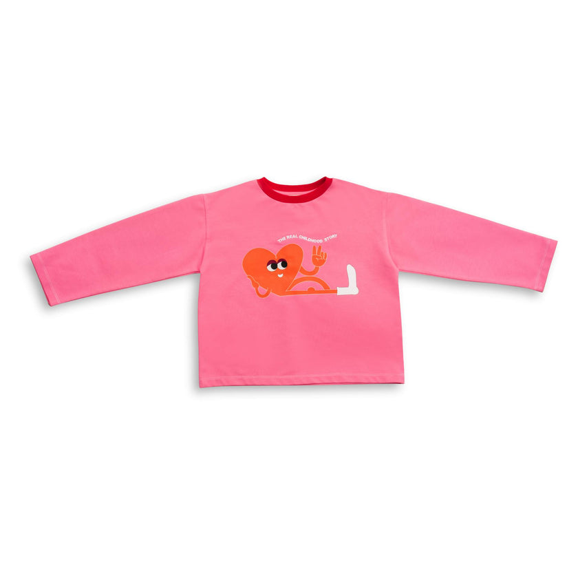 children's cotton longsleeve - candy pink