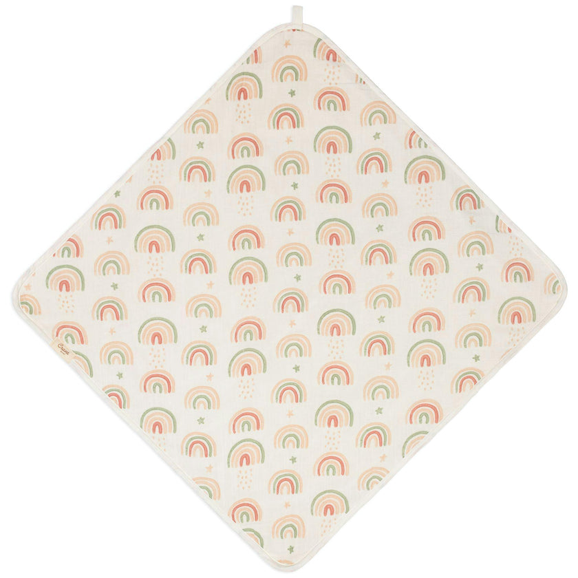 Parker Rainbow Hooded Baby Bath Towel