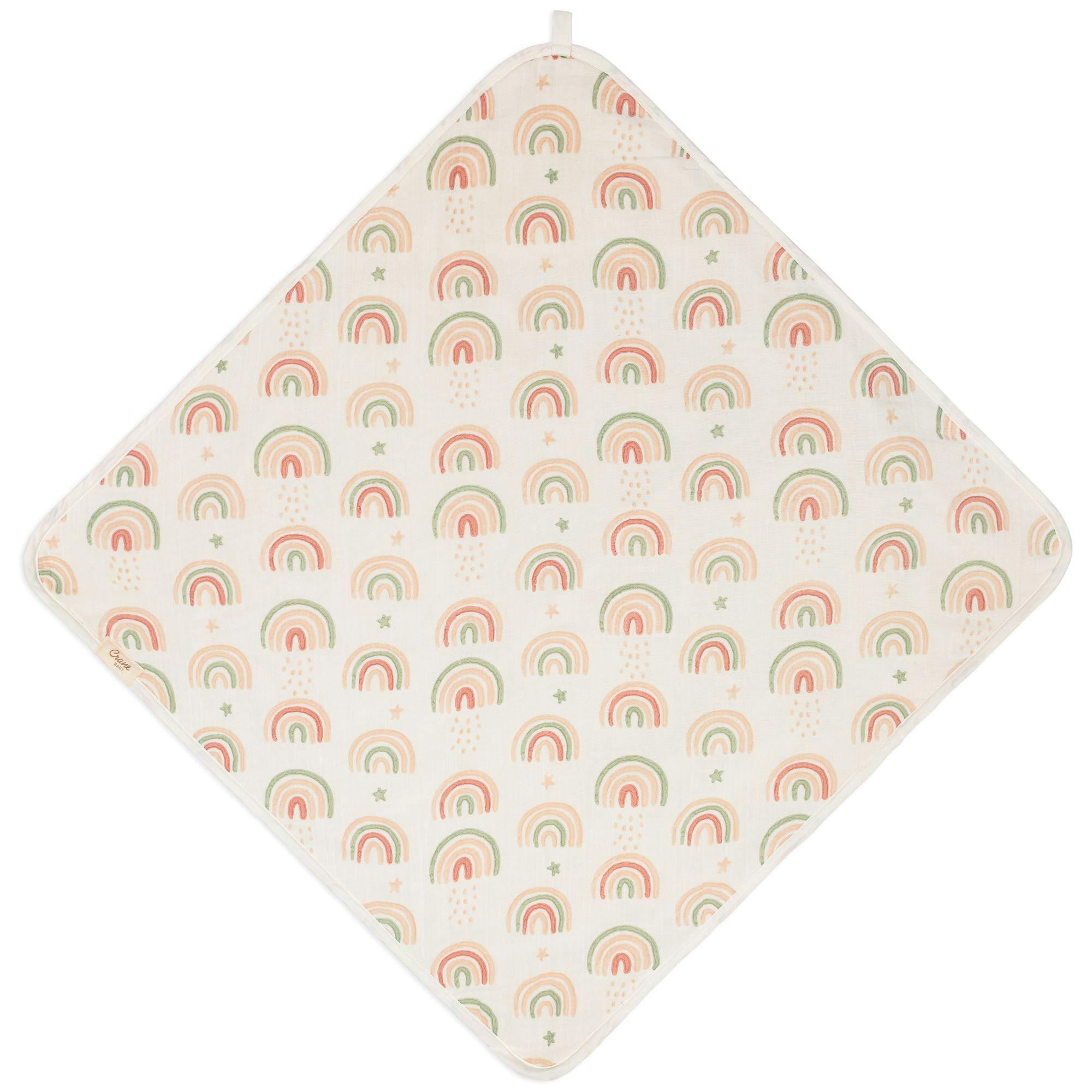 Parker Rainbow Hooded Baby Bath Towel