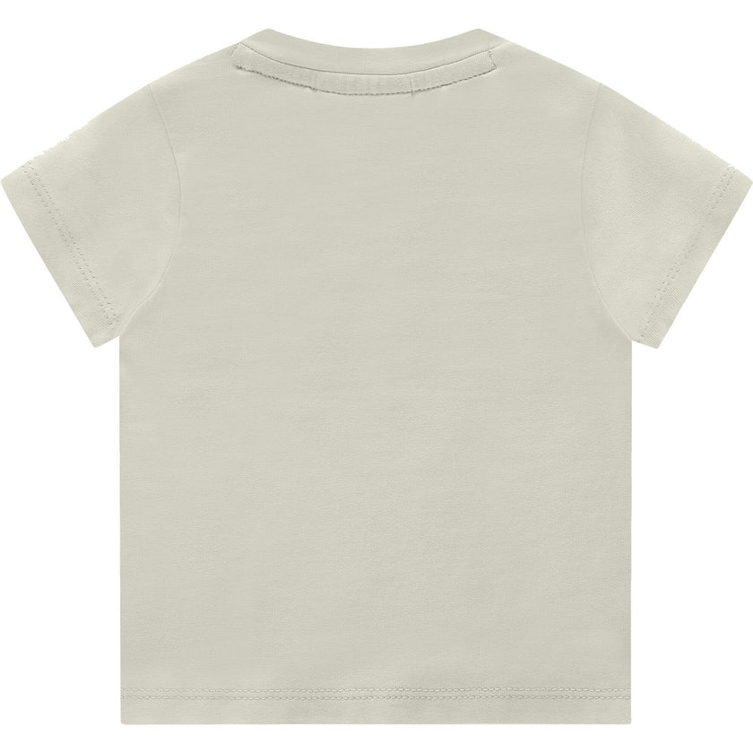 Bird Print Round Neck Short Sleeve T-Shirt