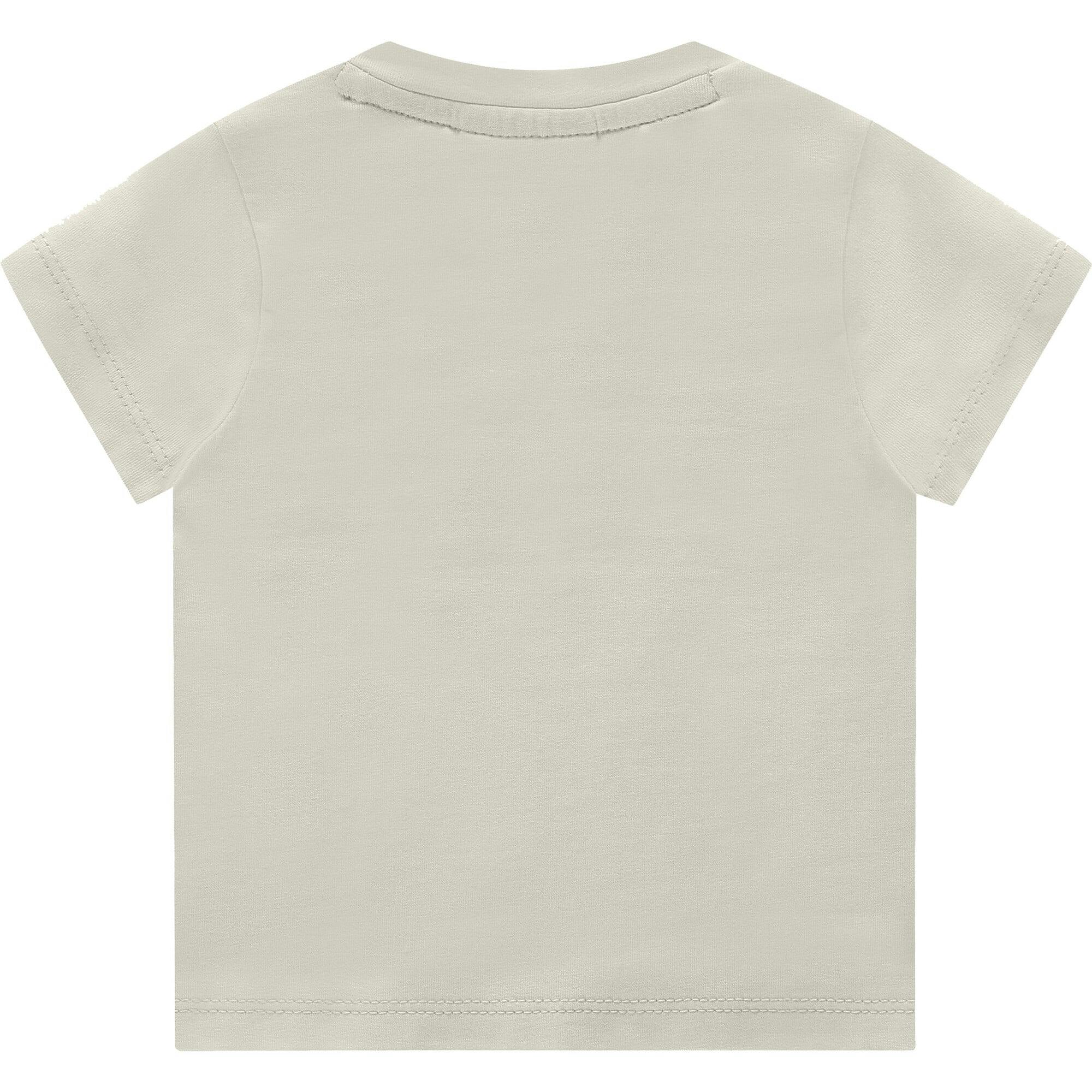 Bird Print Round Neck Short Sleeve T-Shirt