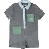 children's terry jumpsuit - stone