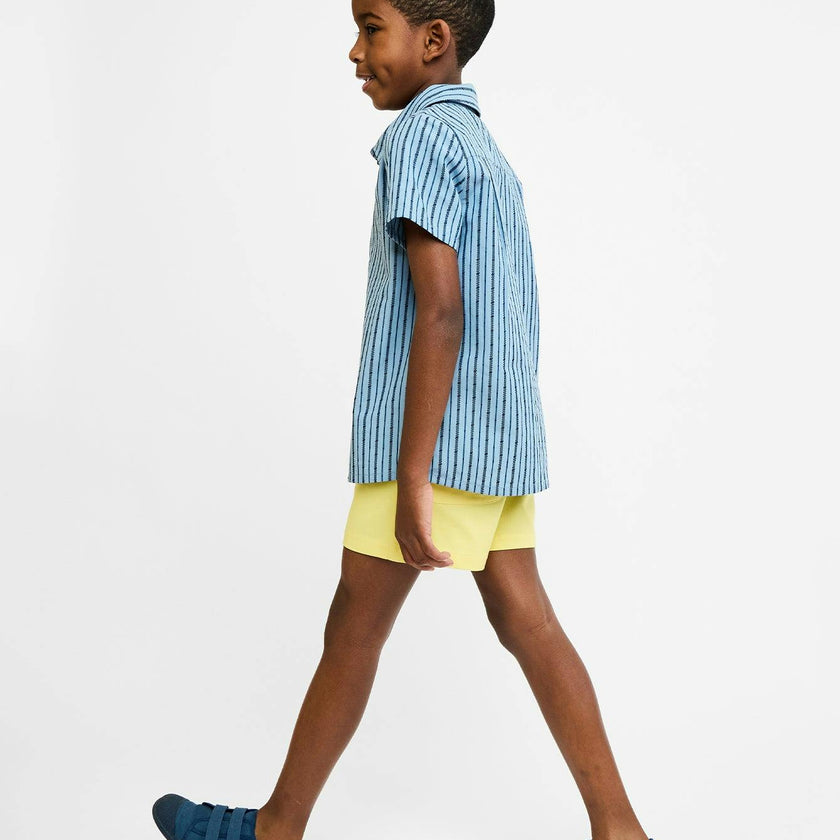 Jack Lee Shirt, Navy Ladder Stripe