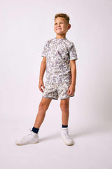 camo retro super short with gray piping
