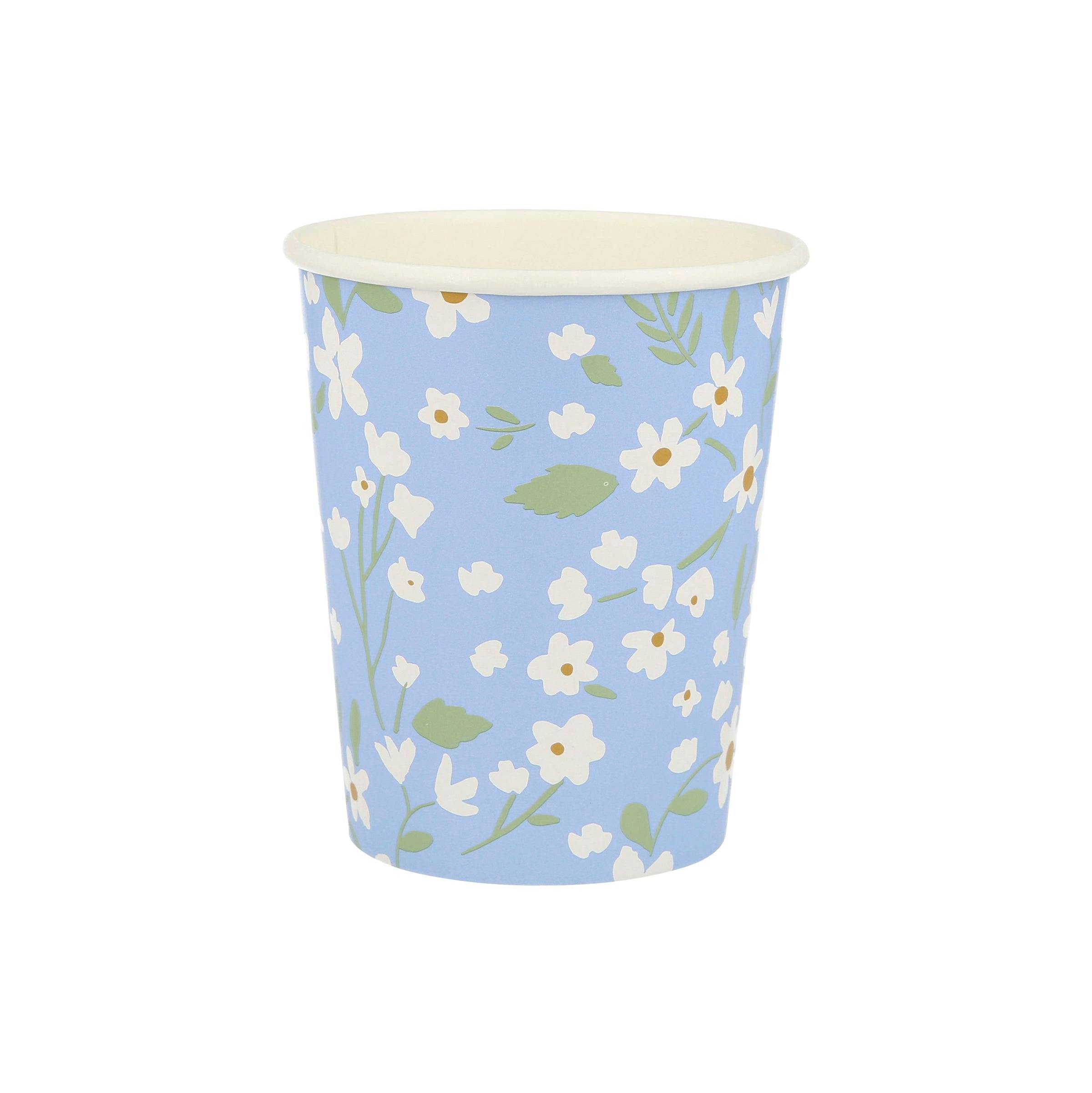 Set of 12 Ditsy Floral Cups