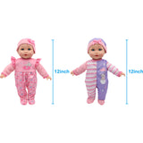 Little Darlings: 12" Twin Dolls Bedtime Fun Set - 29pc
