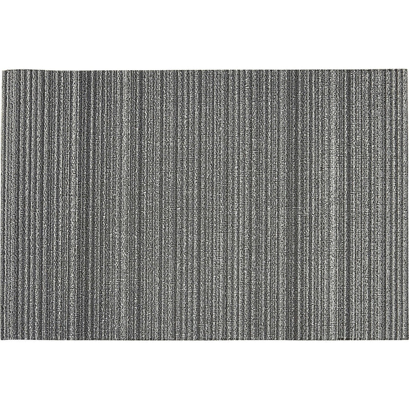 Skinny Stripe Shag Floor Mat, Shadow