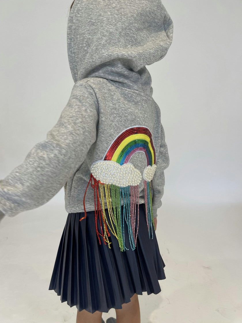 Crystal Rainbow Rain Hoodie – Teen/Women