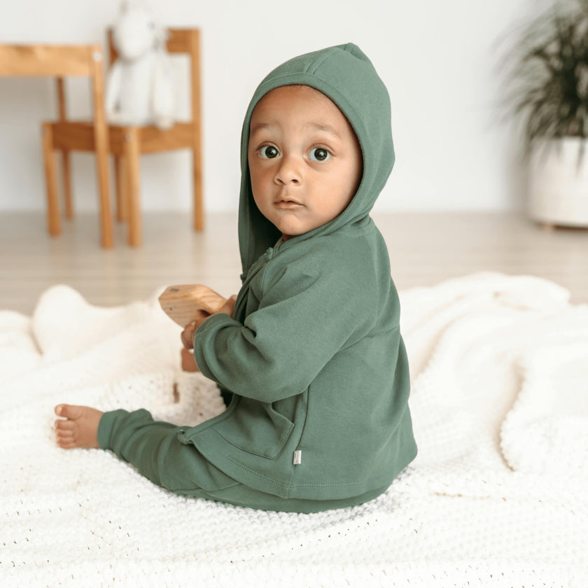 hoodie | basil green