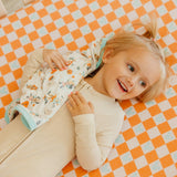 Premium Knit Fitted Crib Sheet - Mickey Mouse Check