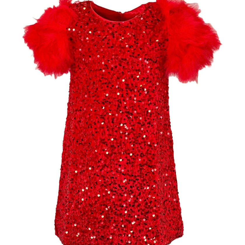 Ruby Feather Dress