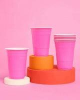 Pink Friday Cups - 50 matte pink 16 oz cups