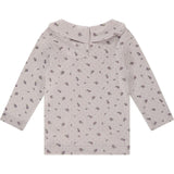 Pointelle Floral Long Sleeve Top