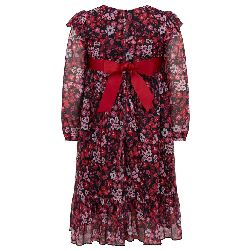 Chloe Winter Floral Party Dress