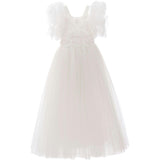 Off White Montclair Embroidered Dress
