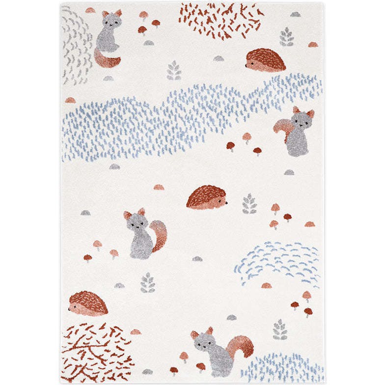 Flat Woven Graphic Print Rectangular Rug