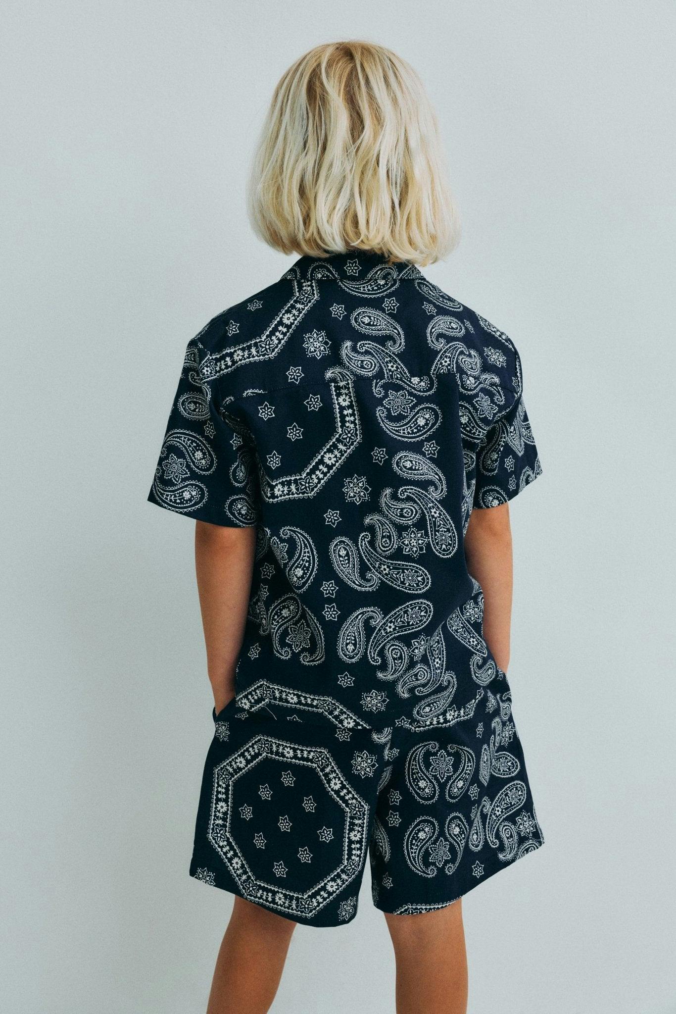 Aster Bermuda Kids Bandana Print