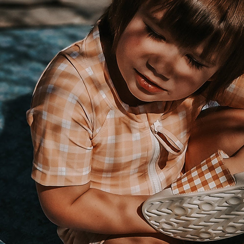 Slide Sandal | Patterns - Sienna Gingham