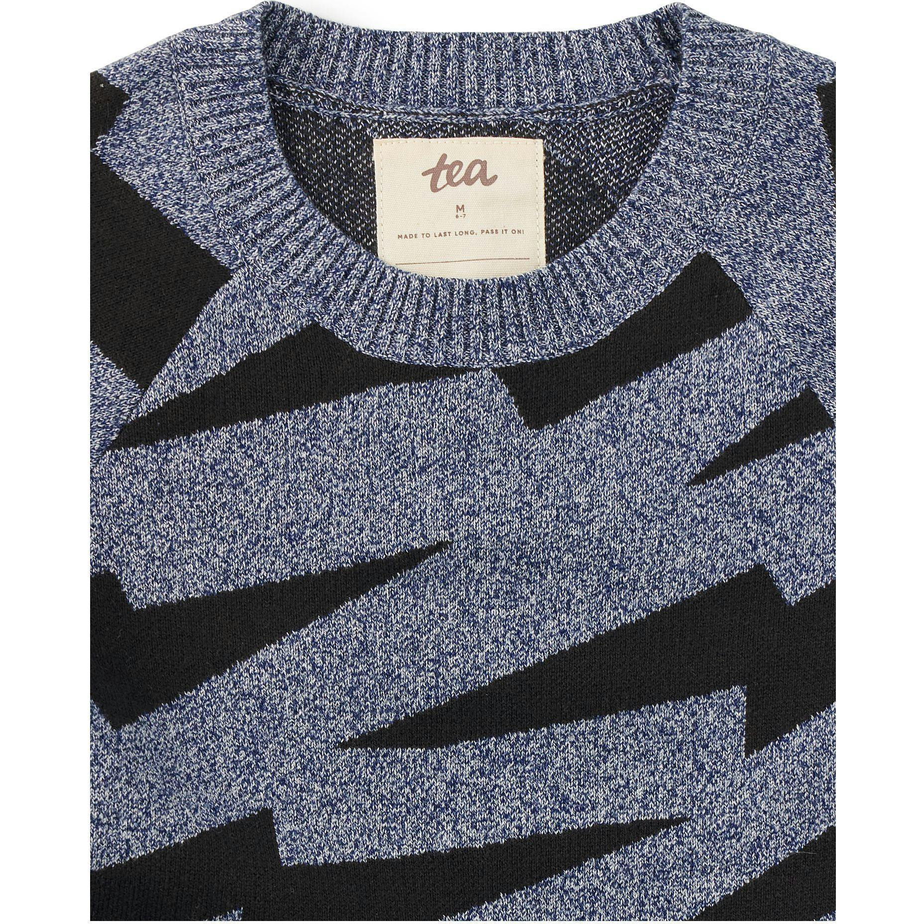 Lightning Stripe Sweater, Grey