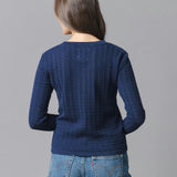 Organic Pointelle Cardigan
