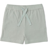 Organic Collar Tee & Shorts Set - Fog Stripes