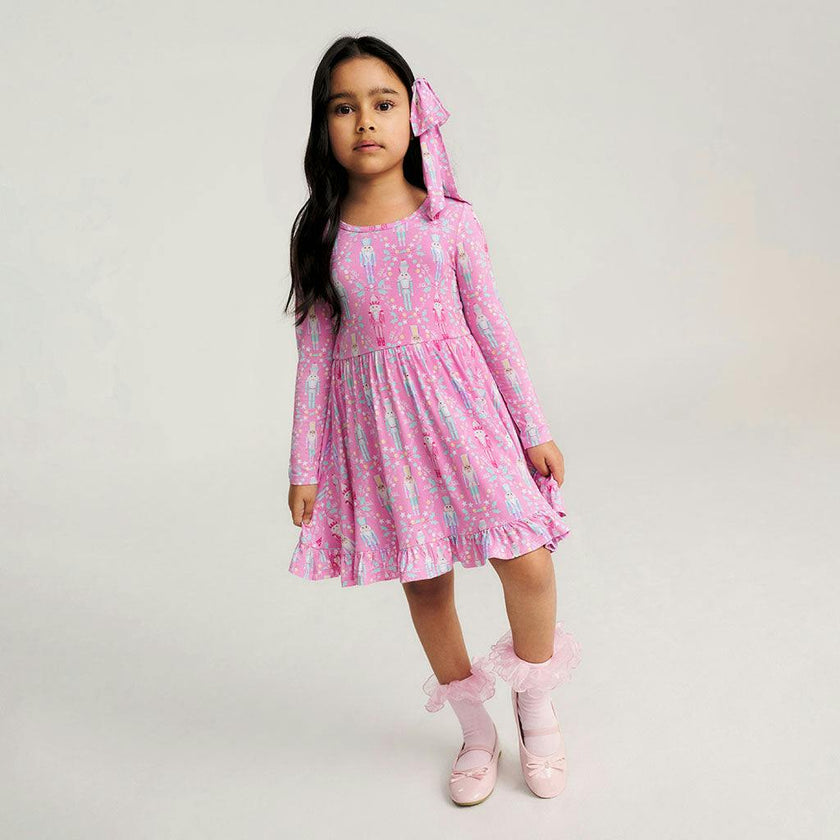 Nutcracker Suite Ruffled Twirl Dress