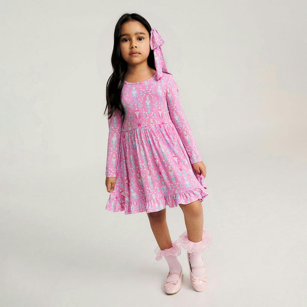 Nutcracker Suite Ruffled Twirl Dress