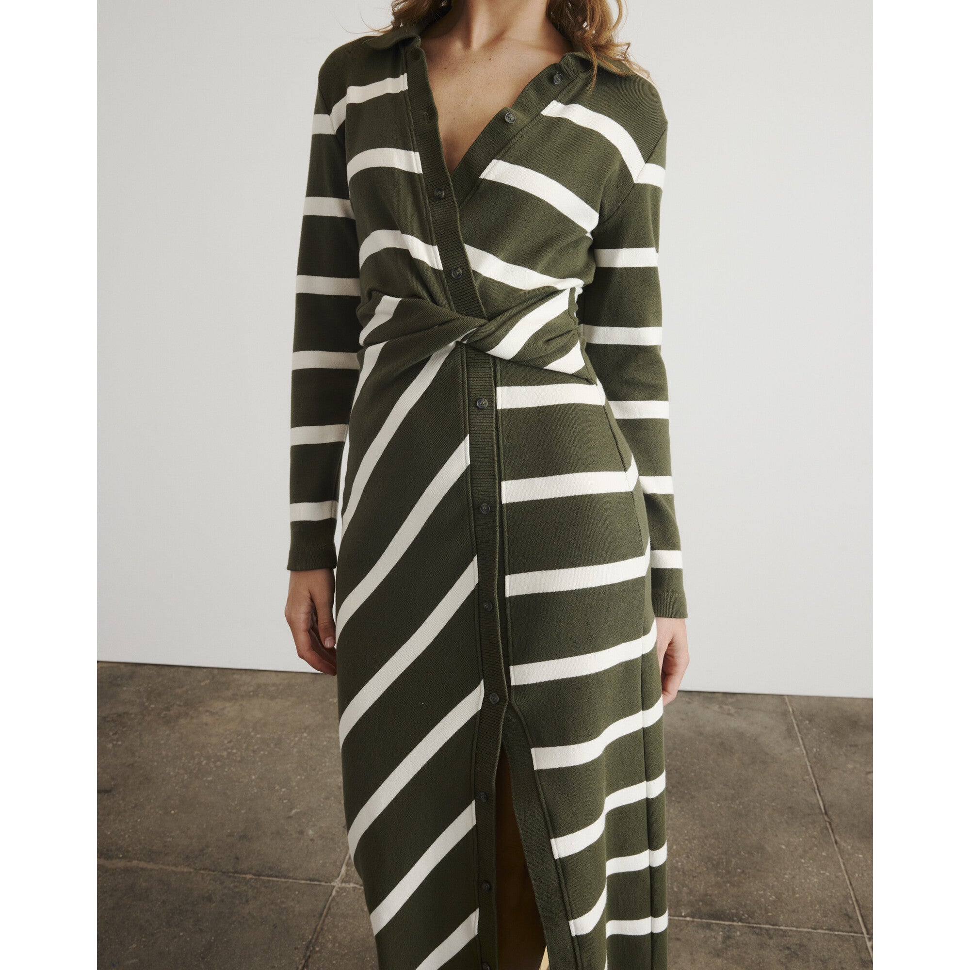 Ellicot Dress, Stripes