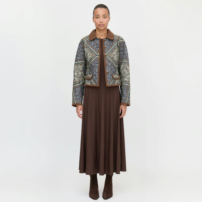 The Dax Jacket - Olive Equestrian Scarf