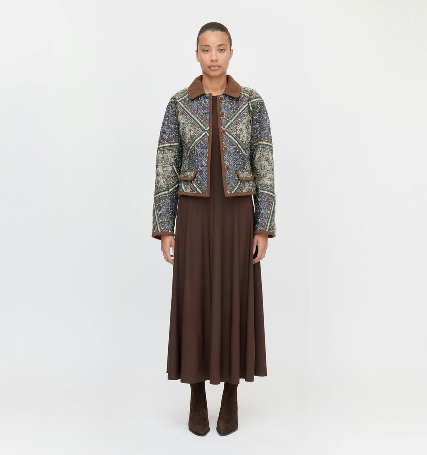 The Dax Jacket - Olive Equestrian Scarf