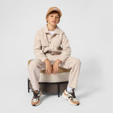 White Marl Mottled Flannel Jacket