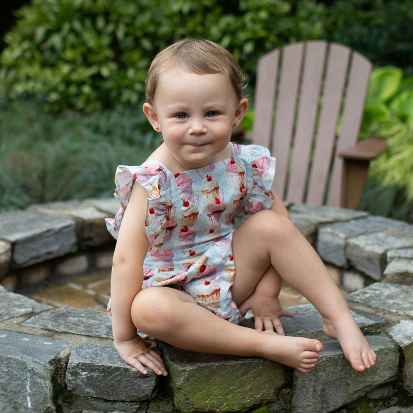 Bubble Romper in Milkshakes