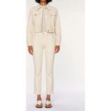 Mara Straight Mid Rise Instasculpt™ Ankle Jeans | Ecru