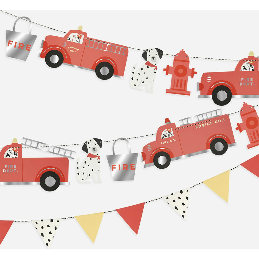 Fire Truck Garland Set